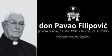 Preminuo svećenik Mostarsko-duvanjske biskupije don Pavao Filipović