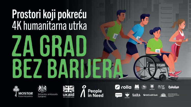 „Prostori koji pokreću“ i Vlada UK pokrovitelji 4k Humanitarne utrke „Za grad bez barijera“