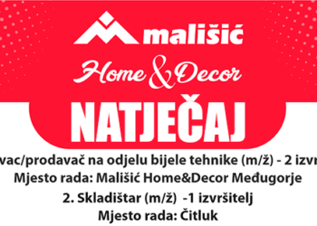 Tvrtka  Mališić MP d.o.o. Čitluk objavljuje: NATJEČAJ