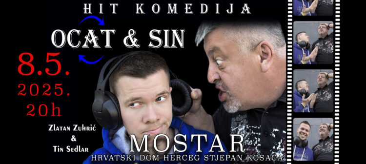 Popularni Zuhra i Tin Sedlar stižu u Mostar s komedijom „Ocat i sin“
