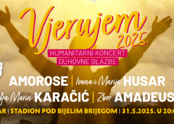 “Karte za koncert “Vjerujem 2025.” dostupne na svim prodajnim mjestima diljem Hercegovine