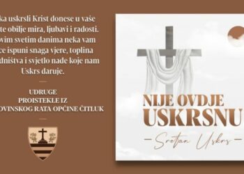 Uskrsna čestitka Udruga proisteklih iz Domovinskog rata