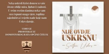 Uskrsna čestitka Udruga proisteklih iz Domovinskog rata
