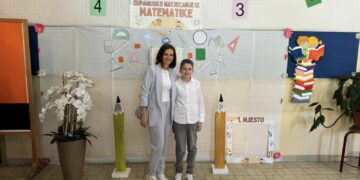 Veliki uspjeh na Županijskom natjecanju iz matematike za OŠ Bijakovići: Mihael Čoja osvojio treće mjesto!