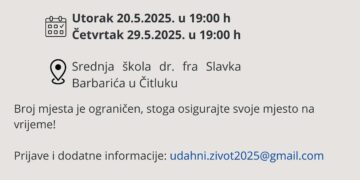 Besplatne radionice folklora u Čitluku: „Brot­njo kroz objektiv mladih istraživača”