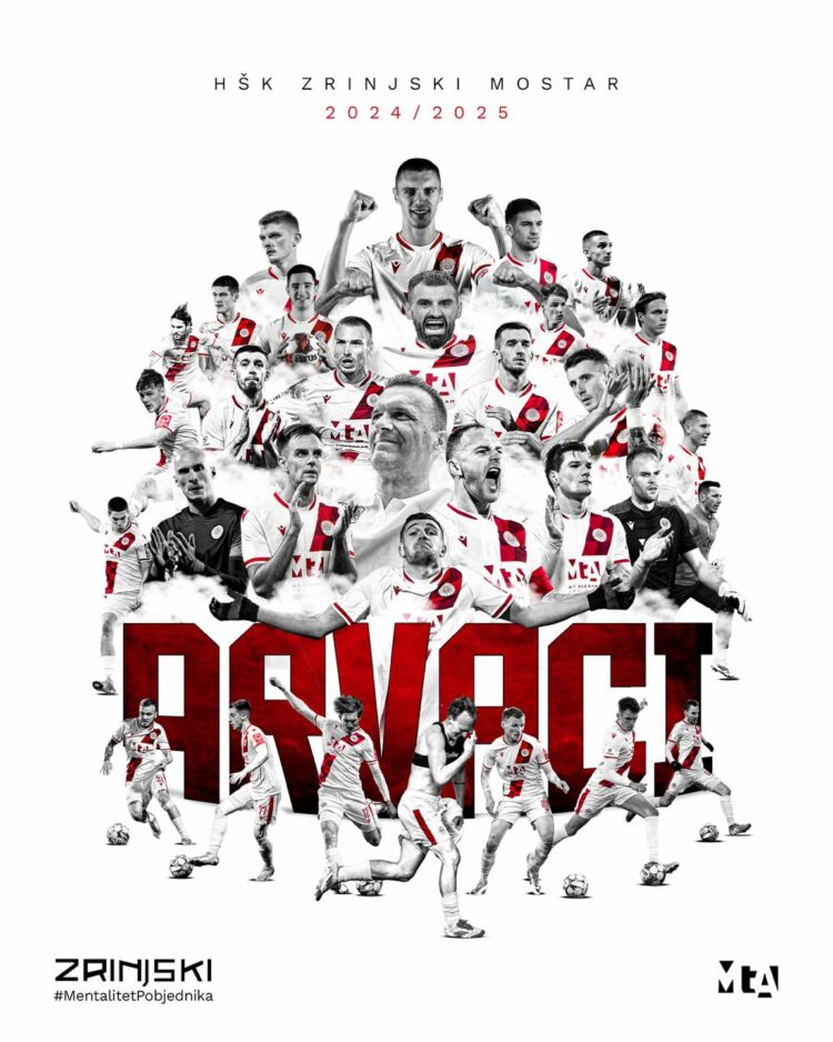 HŠK Zrinjski prvak Bosne i Hercegovine!