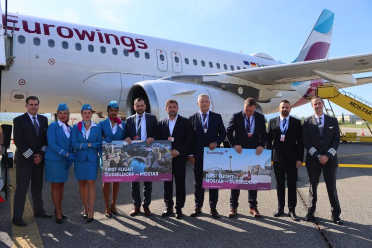 Eurowings ponovno povezuje Mostar s Njemačkom: Letovi za Düsseldorf i Stuttgart počinju ovog mjeseca