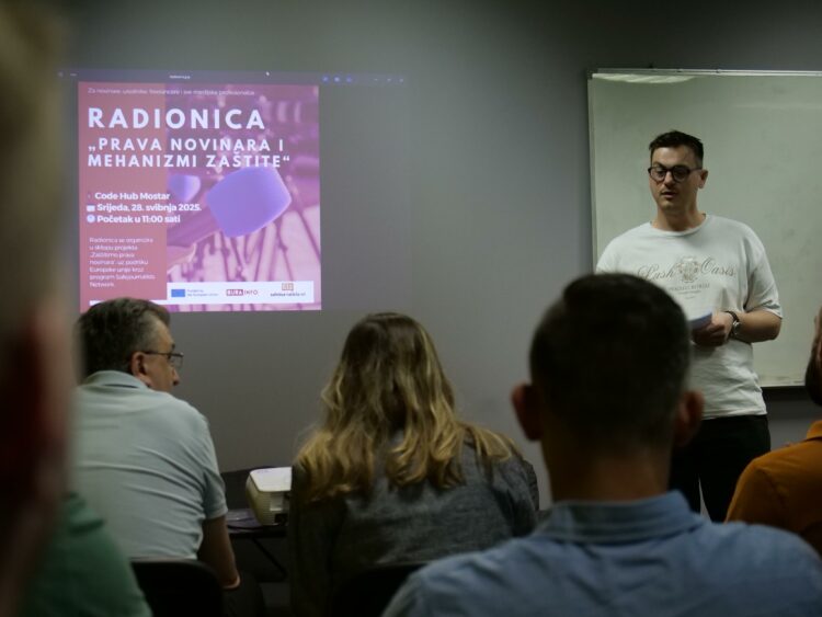 U Mostaru održana radionica “Prava novinara i mehanizmi zaštite”