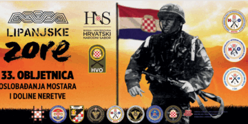 Program obilježavanja 33. obljetnice VRO “Lipanjske zore 1992.”.