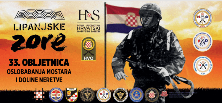 Program obilježavanja 33. obljetnice VRO “Lipanjske zore 1992.”.