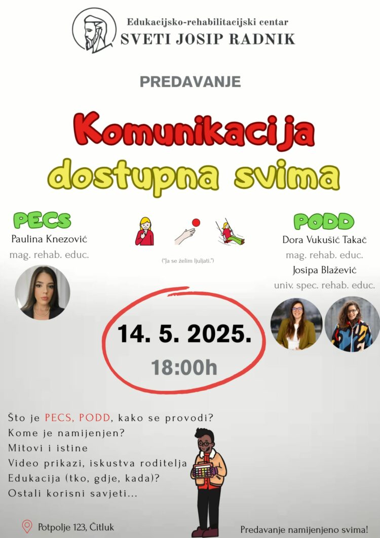 Predavanje “Komunikacija dostupna svima” u Čitluku: Upoznajte PECS i PODD sustave komunikacije