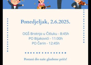 OGŠ Brotnjo: Raspored prijemnih ispita za upis u prvi razred