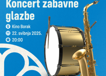 Koncert zabavne glazbe u Kinu Borak