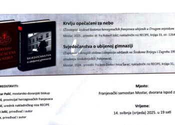 Predstavljanje knjiga u Franjevačkom samostanu u Mostaru