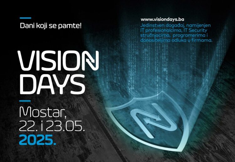 Vision Days 2025 okuplja vrhunske IT stručnjake u Mostaru: Dvodnevna konferencija o budućnosti informacijske sigurnosti