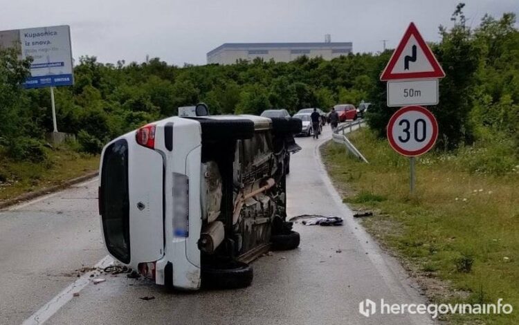 Prometna nezgoda na cesti Čitluk – Mostar