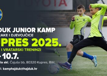 Hajduk junior kamp za dječake i djevojčice Kupres 2025.