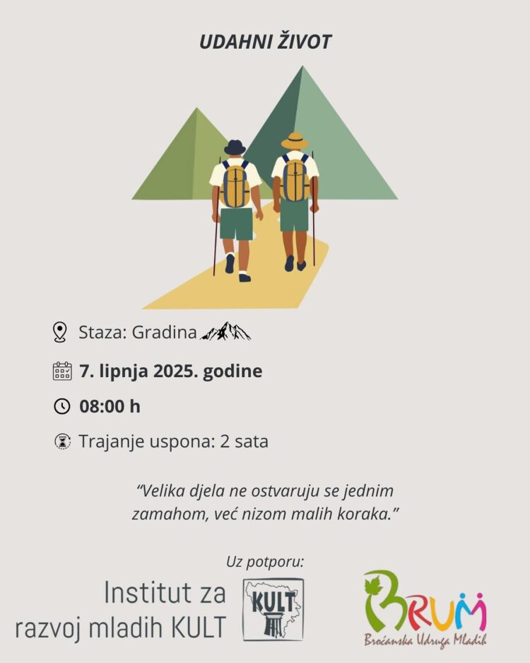 Projekt “Udahni život” – Uspon stazom Gradina