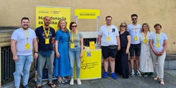 Posjeta rukovoditeljice Odjela za korporativne komunikacije HT Eroneta Humanitarnoj udruzi fra Mladen Hrkać u Zagrebu