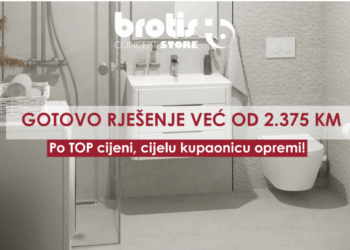 Već od 2.375 KM renovirajte cijelu kupaonicu u Brotisu