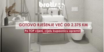 Već od 2.375 KM renovirajte cijelu kupaonicu u Brotisu