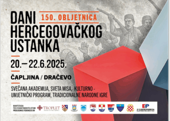 Program manifestacije  „DANI HERCEGOVAČKOGA USTANKA” – 150.obljetnica