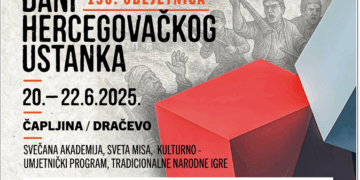 Program manifestacije  „DANI HERCEGOVAČKOGA USTANKA” – 150.obljetnica