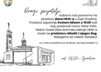 Dan Hrvatske katoličke mladeži u Župi Gradina – “Gdje nema Tebe, Bože, tamo nema ni veselja”