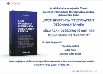 Predstavljanje knjige Julienne Bušić “KRIK HRVATSKIH DISIDENATA I DISONANCA ZAPADA”