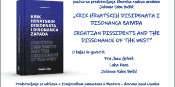 Predstavljanje knjige Julienne Bušić “KRIK HRVATSKIH DISIDENATA I DISONANCA ZAPADA”