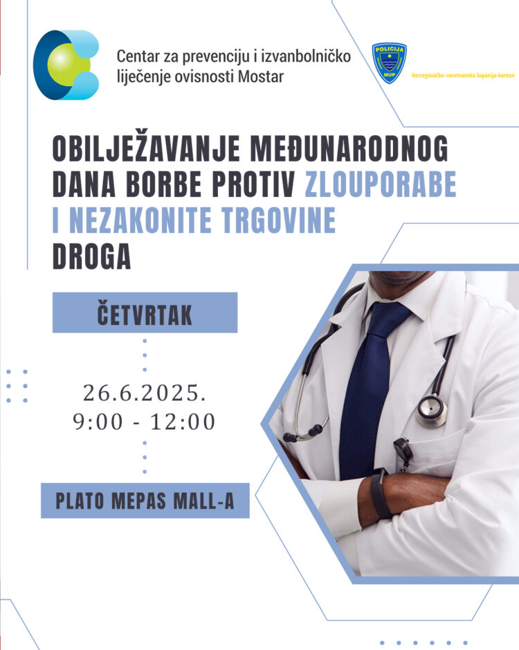 Obilježavanje međunarodnog dana borbe protiv zlouporabe i nezakonite trgovine droga