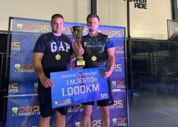 Brotnjaci Ivan Stojić i Antun Pehar osvojili padel turnir “Saradent OPEN 2025” u Sarajevu