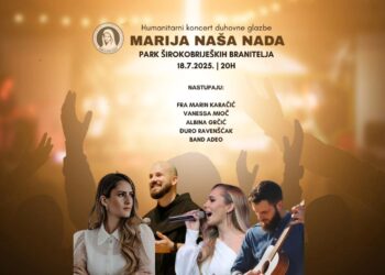 Humanitarni koncert centra “Marija-naša nada” – večer duhovne glazbe i zajedništva!