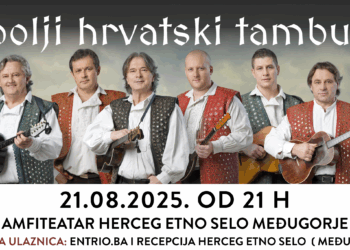 Najbolji hrvatski tamburaši stižu po prvi put u Međugorje : Ulaznice brzo nestaju – iskoristite promotivne cijene do 21. srpnja.