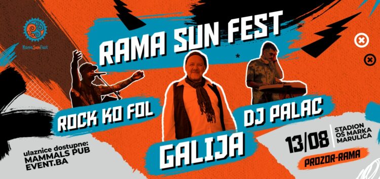Spektakl u Rami 13.8 : Galija i Rock ko fol stižu na Rama Sun Fest!