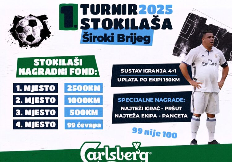 Najava: Prvi turnir stokilaša u Širokom Brijegu