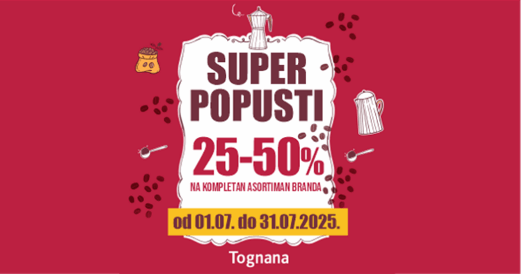 Ne propustite eksploziju popusta na brand Tognana u trgovinama Mališić Home & Decor!