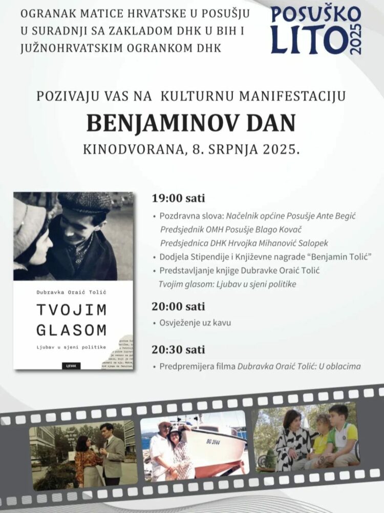 Najava: “Benjaminov dan” u sklopu manifestacije “Posuško lito”