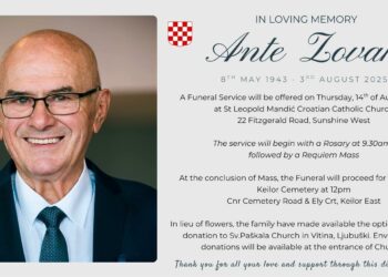 Preminuo Ante Zovak – Hercegovac iz Australije koji je za svoju Hercegovinu dao sve!