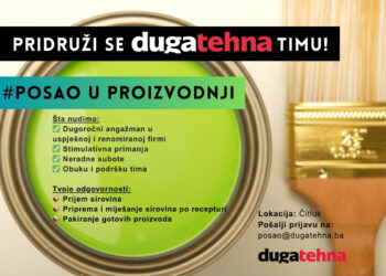 Duga-tehna d.o.o. – Natječaj za posao