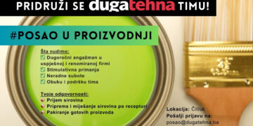 Duga-tehna d.o.o. – Natječaj za posao