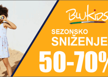 Veliko sezonsko sniženje 50-70 % na kolekciju proljeće/ljeto u Blukids-u je započelo!