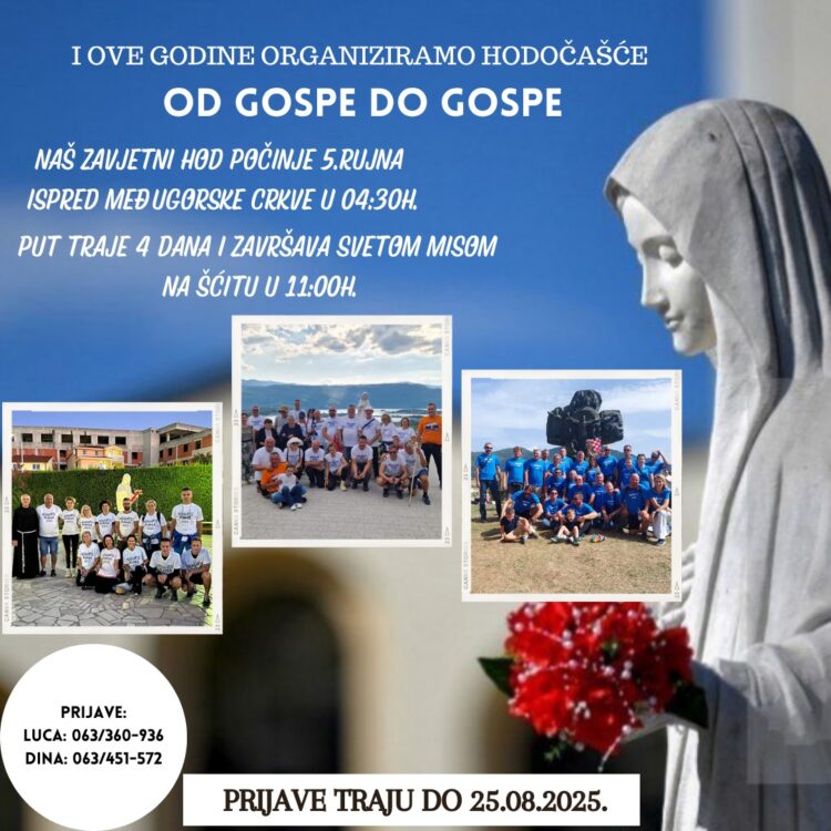 Hodočašće “Od Gospe do Gospe” – 5.rujna 2025.