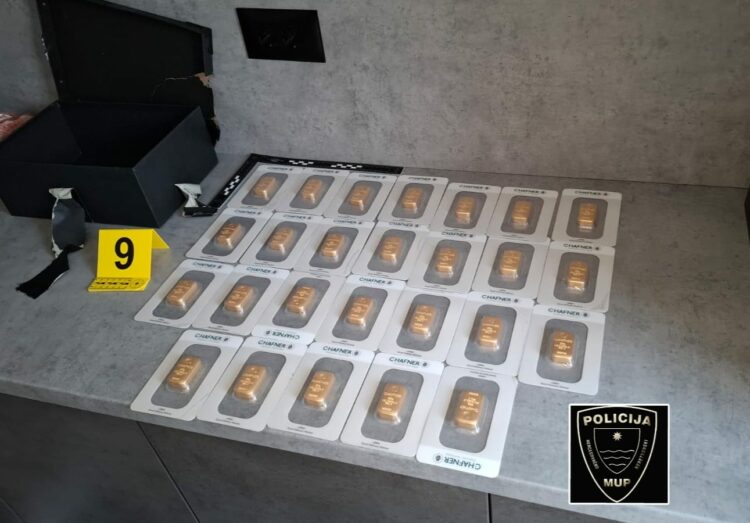 U akciji policije pronađeno zlato, krivotvoreni novac i droga – dvije osobe lišene slobode