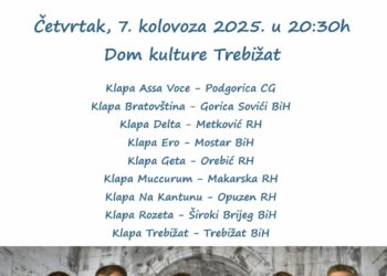 XVIII. međunarodni festival klapa “Trebižat – 2025.”