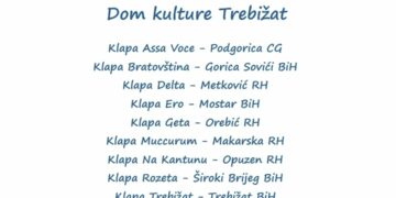 XVIII. međunarodni festival klapa “Trebižat – 2025.”