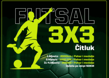 Počinje Futsal 3×3 Čitluk – Ne propustite ovaj malonogometni spektakl!