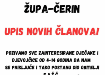 Futsal Akademija Župa Čerin – Upis novih članova