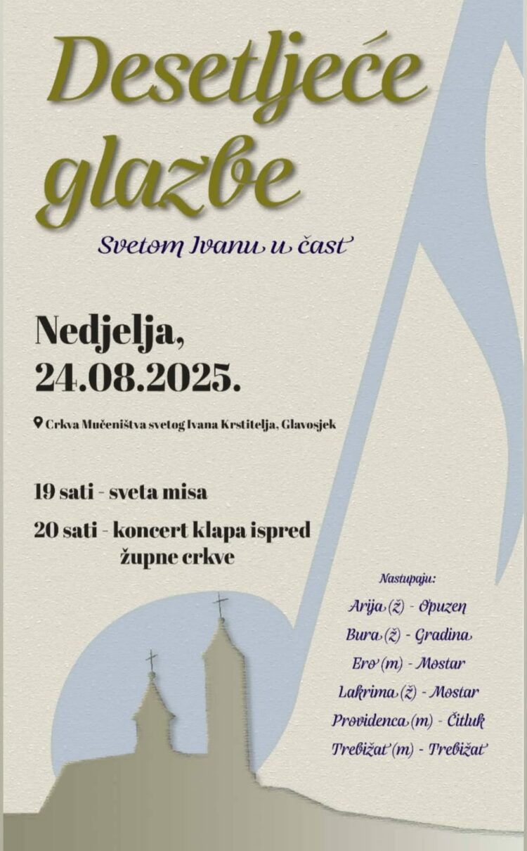 “Desetljeće glazbe” na Gradini – Svetom Ivanu u čast