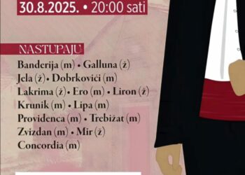 Obavijest: “Klape na kršu” zbog najavljenog lošeg vremena održat će se u Dvorani Ivana Pavla II.